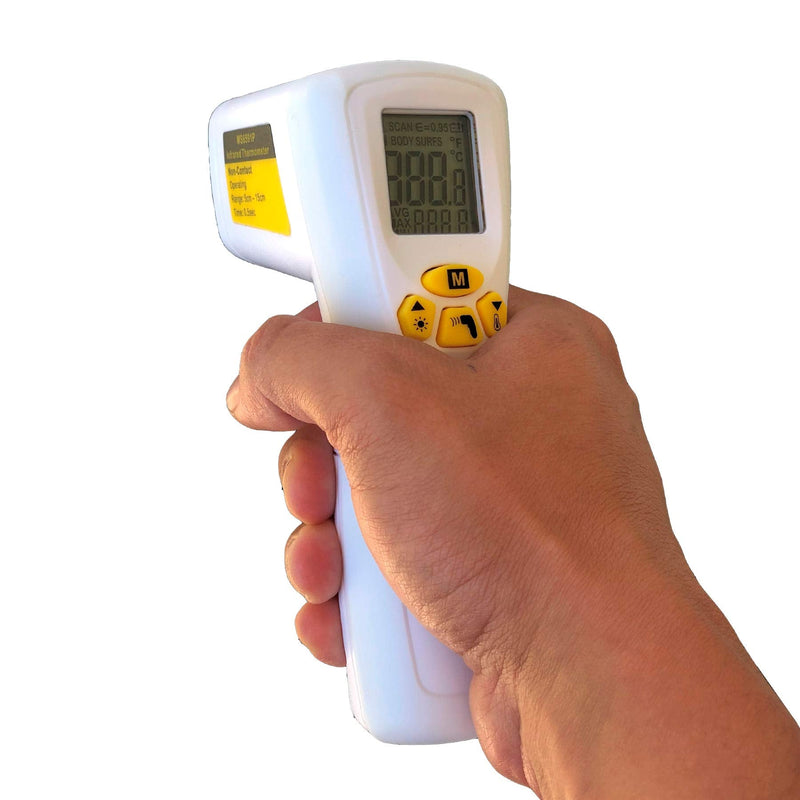 Mastech MS6591P Infrared Digital Thermometer Non-Contact Forehead with 2 measurement modes: Body (32ºC-42ºC) and Surface (0ºC-100ºC) - BeesActive Australia