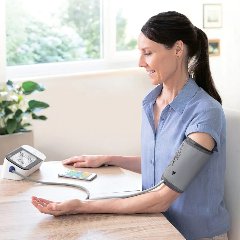 Healifty Blood Pressure Monitor Upper Arm Cuff Strap Blood Pressure Monitor Accessories 22-32cm of Arm Circumference Grey - BeesActive Australia