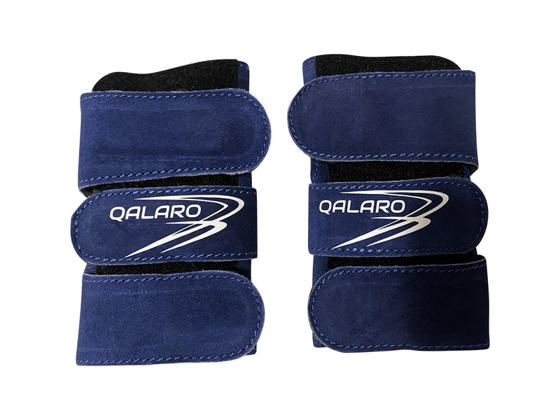QALARO Paws | Adjustable Suede Wrist Support for Gymnastics | Wrist Injury Prevention | Wrist Brace Large Navy Blue - BeesActive Australia