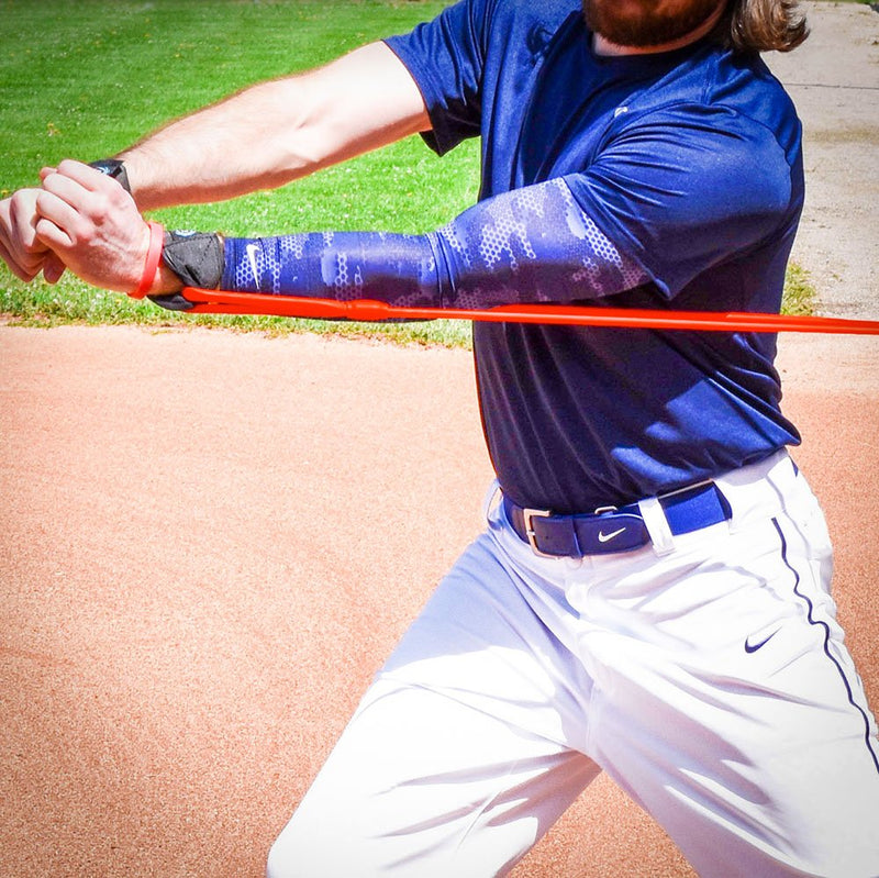 Arm Pro Bands Baseball Softball Resistance Training Bands - Arm Strength, Pitching and Conditioning Equipment, Available in 3 Levels (Youth, Advanced, Elite), Anchor Strap, Door Mount - Kinetic Bands Blue (College/Pro Level) - BeesActive Australia