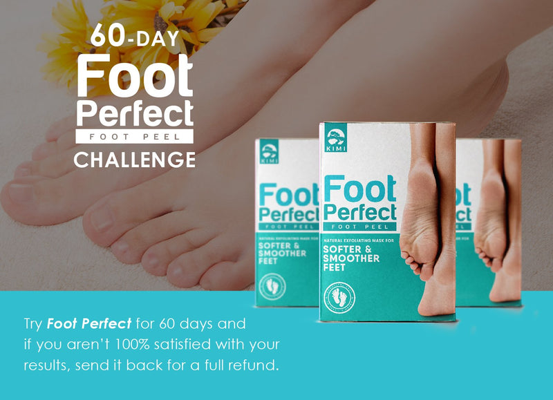 Foot Peel Mask 2 Pack by Foot Perfect - Peels away Calluses and Dead Skin, Exfoliating Foot Mask, Repair Rough Heels, Results in 1 week! Get Baby Soft Feet! - BeesActive Australia