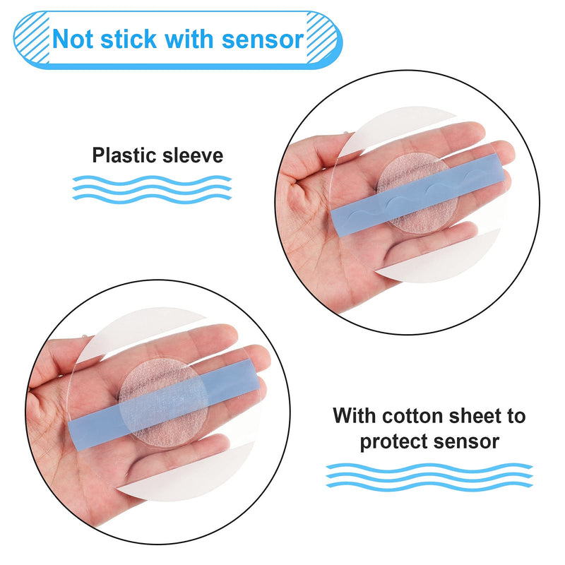 Freestyle Libre Sensor Covers, 50 Pack Waterproof Libre Adhesive Patches Transparent CGM Patches Without Glue - BeesActive Australia