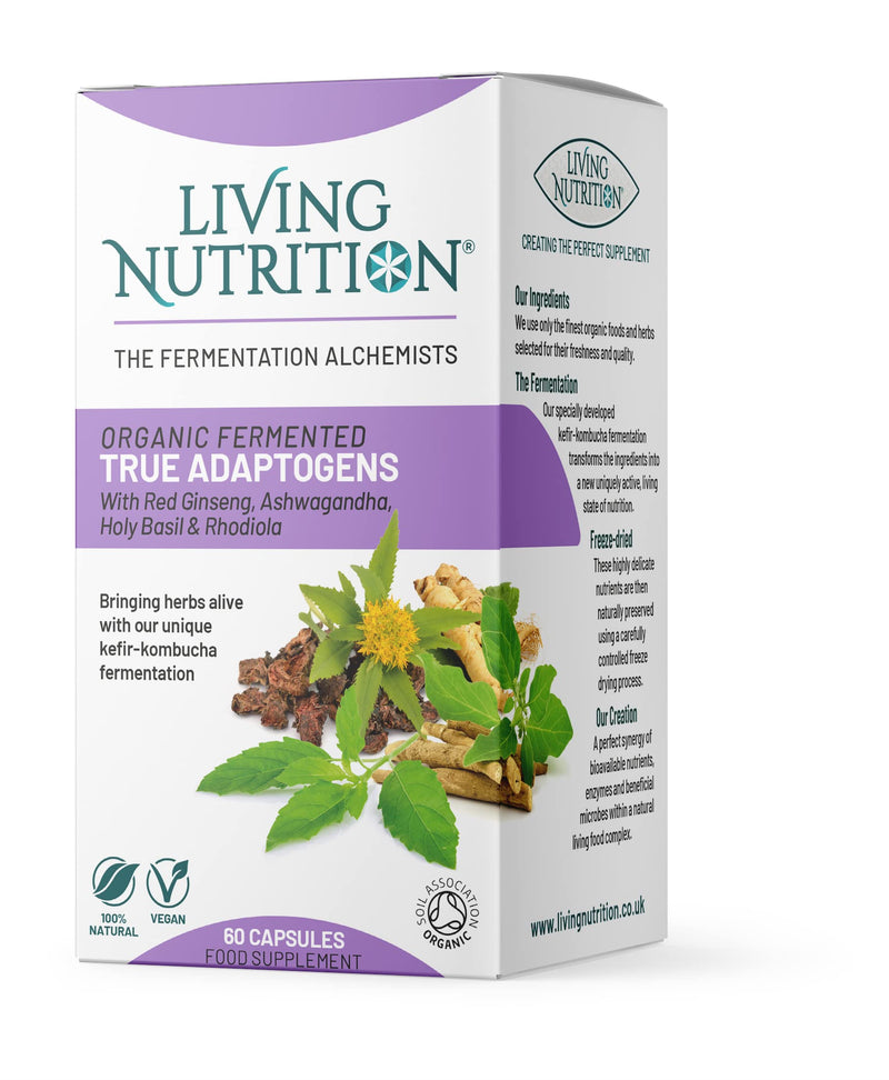 Living Nutrition Organic Fermented True Adaptogens - BeesActive Australia
