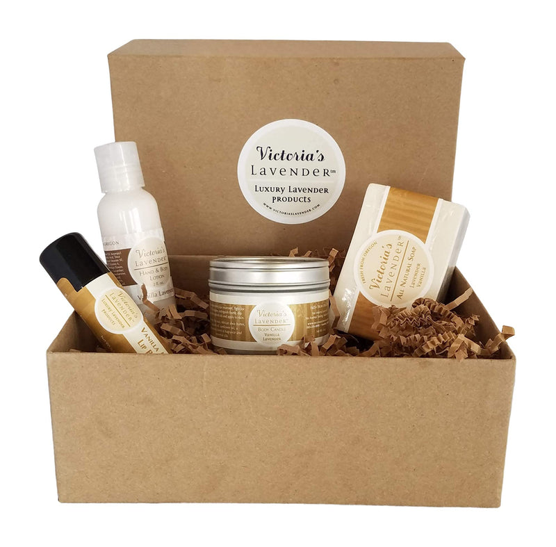 Victoria's Lavender Natural Body Products Gift Set| MADE IN USA (Vanilla Lavender) Vanilla Lavender - BeesActive Australia