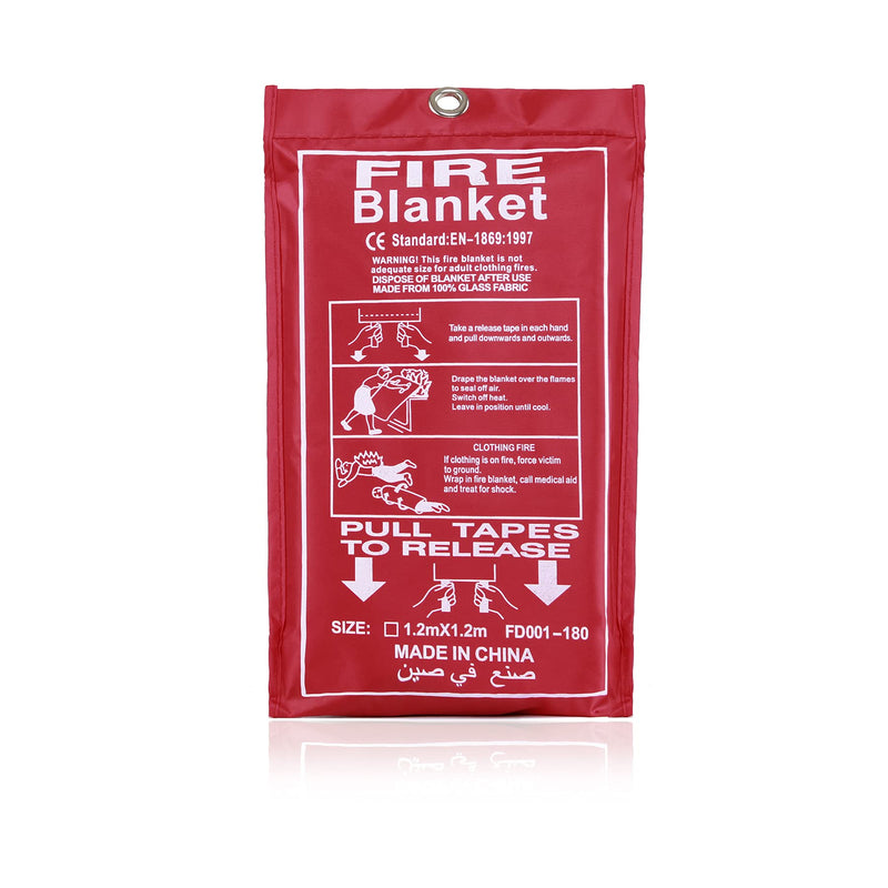 C CRYSTAL LEMON Fire Blanket for Kitchen, Suppression Blanket for Emergency, Survival Safety Cover, Fiberglass, 39x39 inches 1 - BeesActive Australia