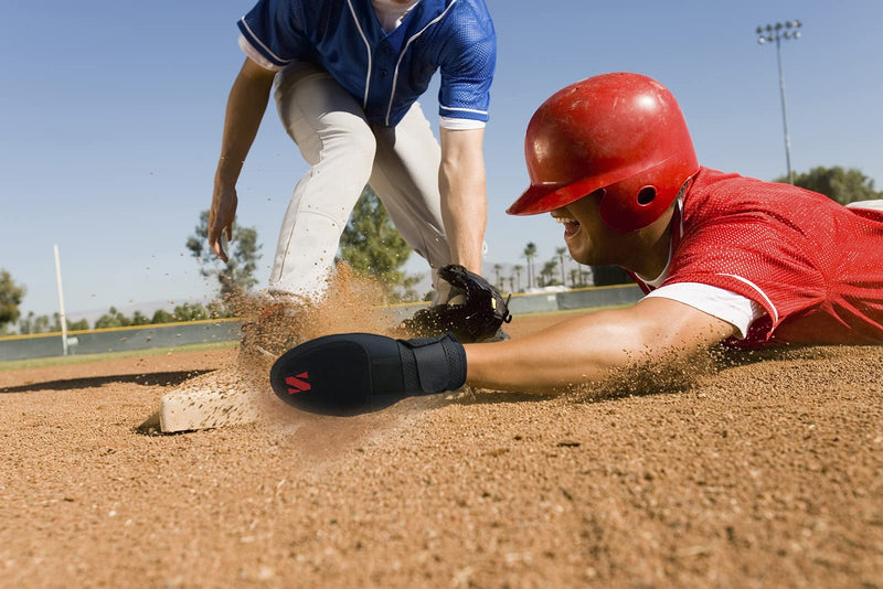 Sliding Mitt,Baseball Sliding Mitt,Sliding Mitt Baseball for Base Running,Sliding Mitt for Baseball and Softball,Protect Fingers,Elastic Compression Strap (Black) - BeesActive Australia