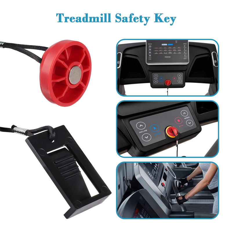 Thlevel Treadmill Universal Magnet Safety Key for All NordicTrack, Proform, Image, Weslo, Reebok, Epic, Golds Gym, Freemotion, and Healthrider Treadmills - BeesActive Australia