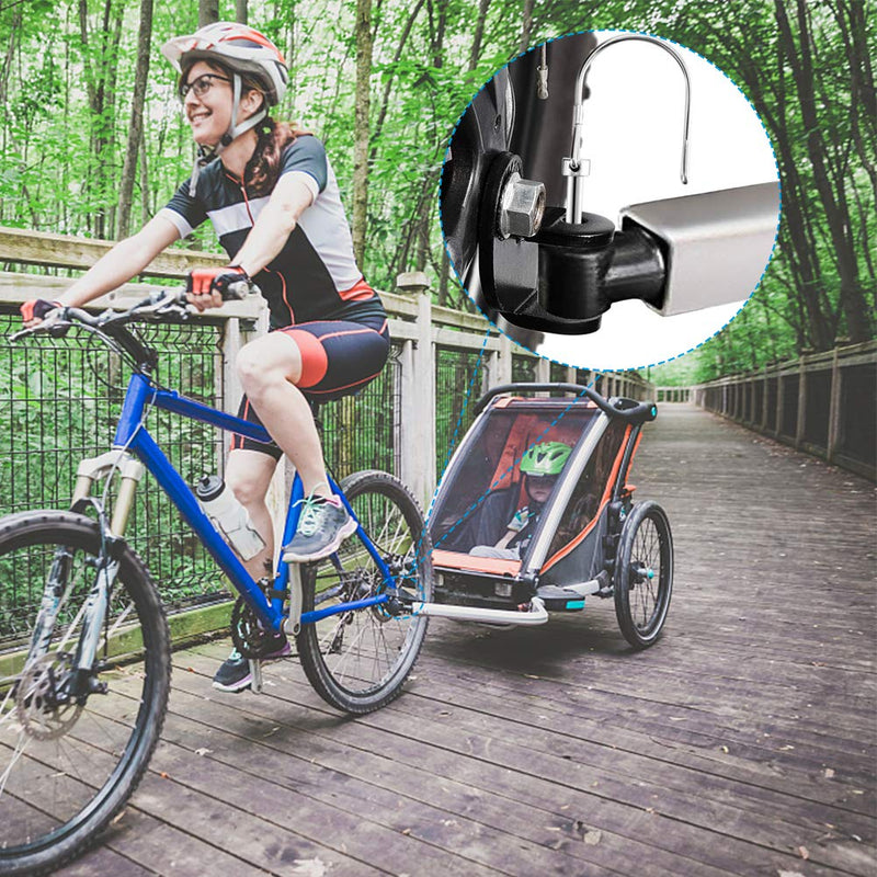 Bicycle Stainless Trailer Hitch Coupler Attachment, Trailers Adapter Replacement Connector Included, Suitable for Kids Burley Bee Bike, Pets Trailers (12 MM) - BeesActive Australia