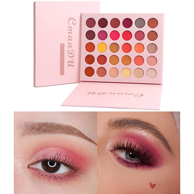 Rivetino Eyeshadow Palette, Professional 30 Color Spotlight Eye Shadow Matte Shimmer Makeup Pallet Highly Pigmented Colorful Powder Long Lasting Waterproof Eye Shadow 01 - BeesActive Australia