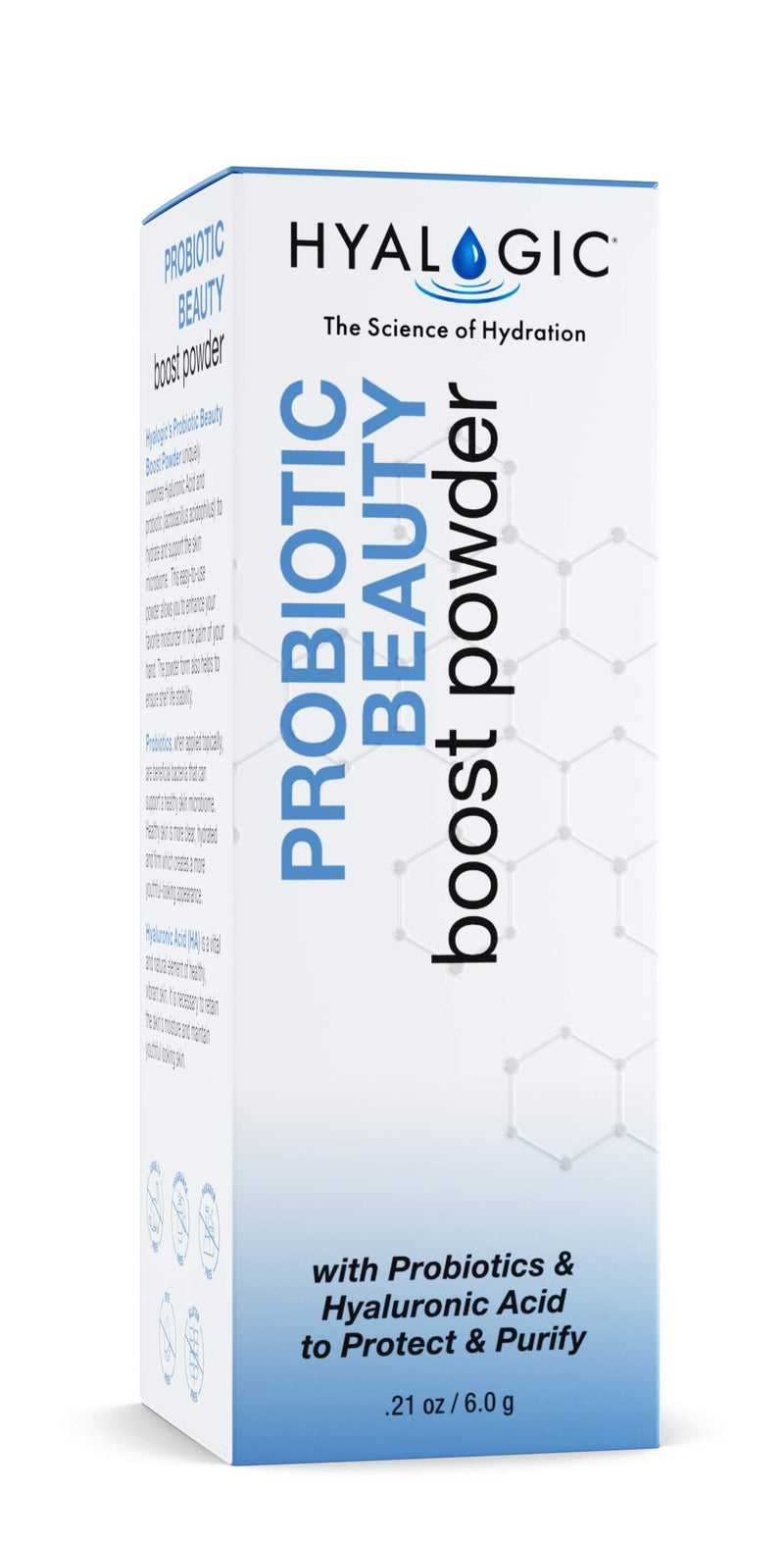 Hyalogic Spa Beauty Boost Probiotics Skin Powder With Triclyst and Hyaluronic Acid, Enhances the Power of Serums and Moisturizers| (0.21 0z) - BeesActive Australia