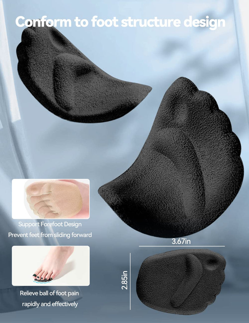 High Heel Pads,Heel Grips for Ladies Shoes Too Big,Heel Grips Liners Inserts, Foot Care Kit to Prevent Blisters, Anti-Slipping Shoe Cushion Black - BeesActive Australia