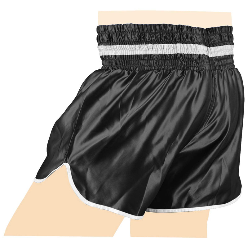 MRX Boxing Shorts for Men Training Fighting Muay Thai Shorts Boxing MMA BJJ Short Kickboxing Trunks Clothing Black XX-Large - BeesActive Australia