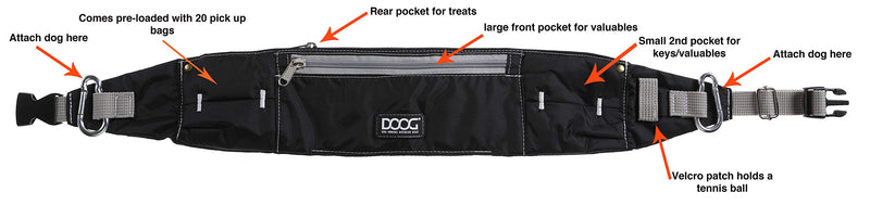 DOOG - Walkie Belt Black - BeesActive Australia