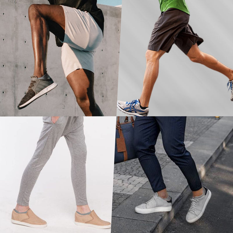 ECOEY ULTIMATE No Show Merino Wool Athletic Socks for Men and Women 2/4 Pairs Light Grey 4 Pairs 9-11 - BeesActive Australia