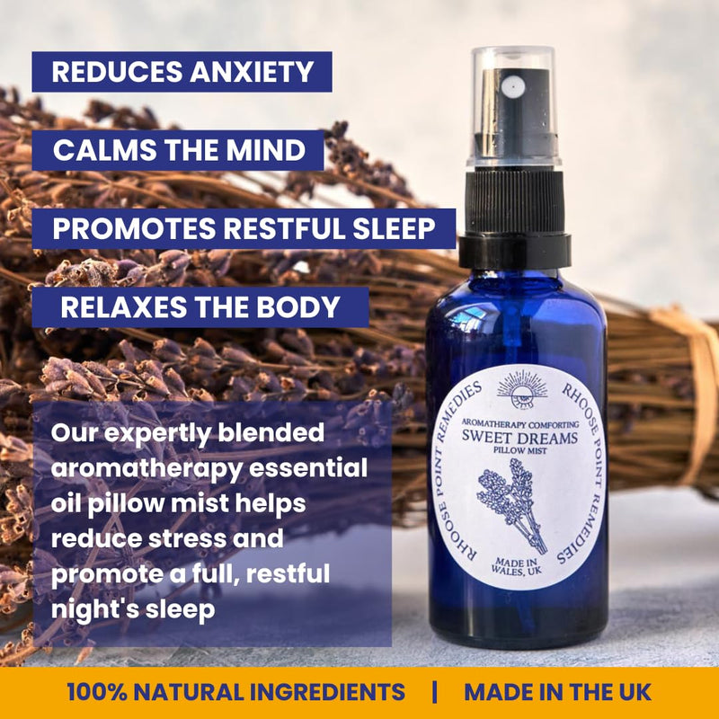 Lavender Pillow Spray for Sleep - Aids Sleeping & Anxiety for Adults & Children | Sleep Pillow Mist | Calming Herbal Home Spray | Aromatherapy Organic English Lavender Essential Oil | Vegan Friendly - BeesActive Australia