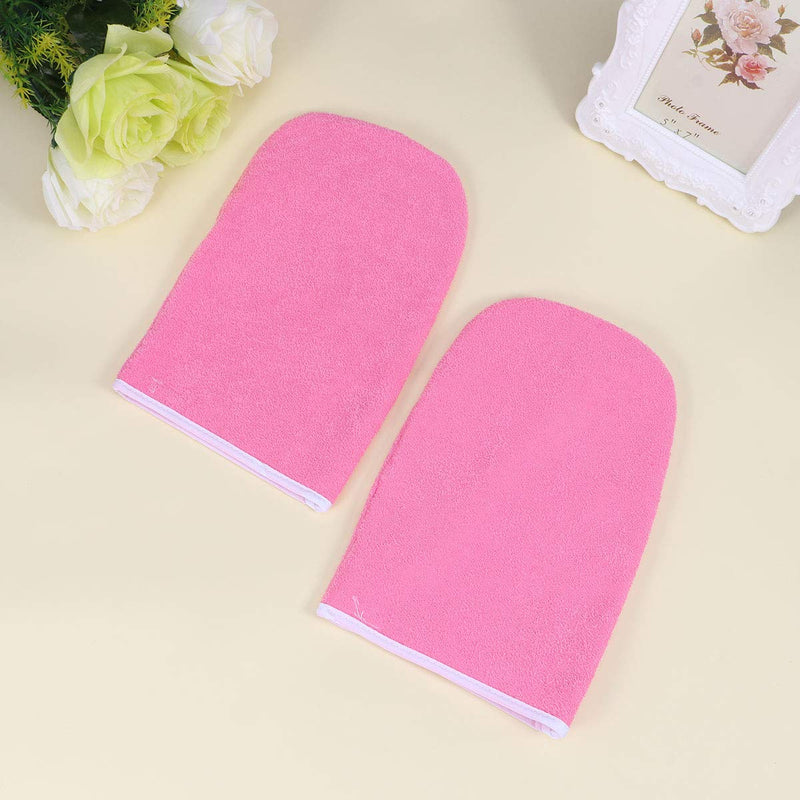 FRCOLOR 1 Pair Paraffin Wax Bath Gloves Terry Cloth Gloves Wax Care Insulated Mittens Heat Therapy Spa Treatment Tanning Mitt - BeesActive Australia
