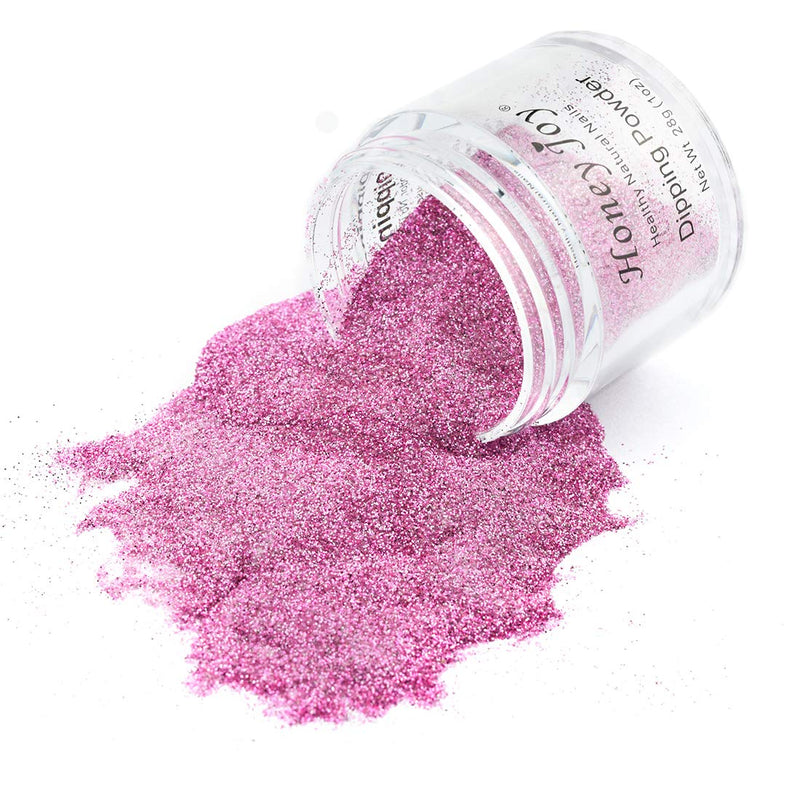 28g/Box Dark Pink Color with Glitter Dipping Powder No Lamp Cure Nails Dip Powder Like Gel Nail Polish Natural Dry for Nail Salon, No.113 - BeesActive Australia