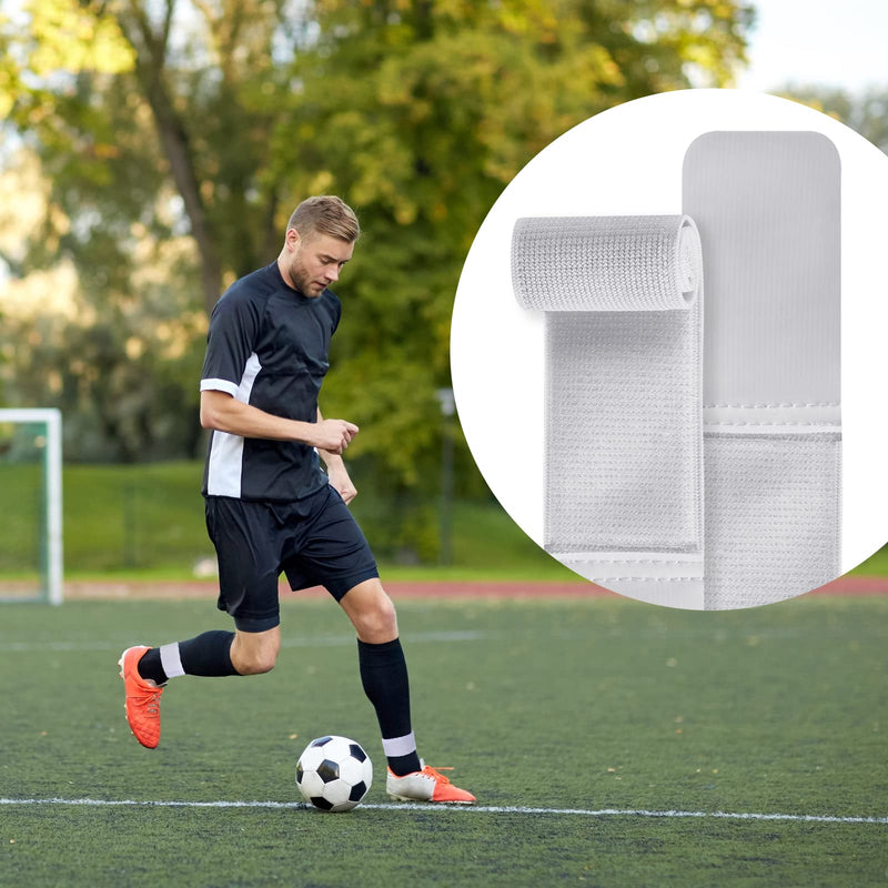 6 Pieces Soccer Shin Guard Strap Anti Slip Soccer Ankle Straps Football Sock Bands Legging Shin Fixed Straps Adjustable Sports Guard Stay for Children Youth Kicking Ball Running Cycling - BeesActive Australia