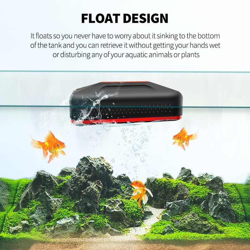 SVECKE Aquarium Scraper Aquarium Floating Magnetic Brush Anti-Slip Magnetic Cleaner Brush Scratch-Free Scrubber Aquarium Cleaning Tools for Fish Tank Cleaning Small Size - BeesActive Australia