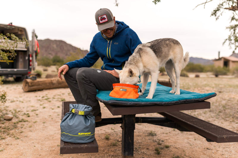 Ruffwear, Kibble Kaddie 42 Cup Dog Food Storage System for Camping, Travel, and Everyday, Slate Blue - BeesActive Australia