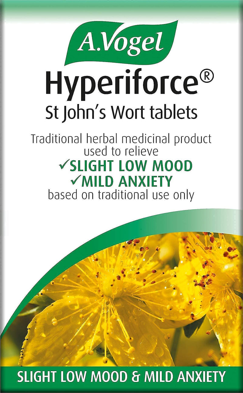 A.Vogel Hyperiforce St John's Wort Tablets | Relieves Symptoms of Slightly Low Mood and Mild Anxiety | 60 Tablets 60 Count (Pack of 1) - BeesActive Australia