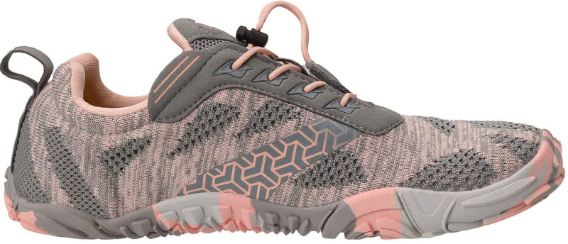 Joomra Women's Minimalist Trail Running Barefoot Shoes | Wide Toe Box | Zero Drop 9-9.5 A_pink Grey Knit - BeesActive Australia
