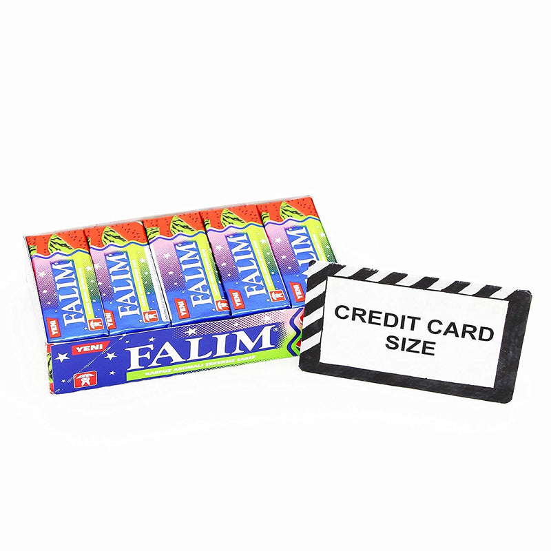 Falim Sugar Free Sugarless Chewing Gum - Total 100 Pieces - Pack of 5 x20 Pieces - Tooth Friendly - Certified Member of the University of Zurich Dental Friendly Association (1996) Watermelon Flavored - BeesActive Australia