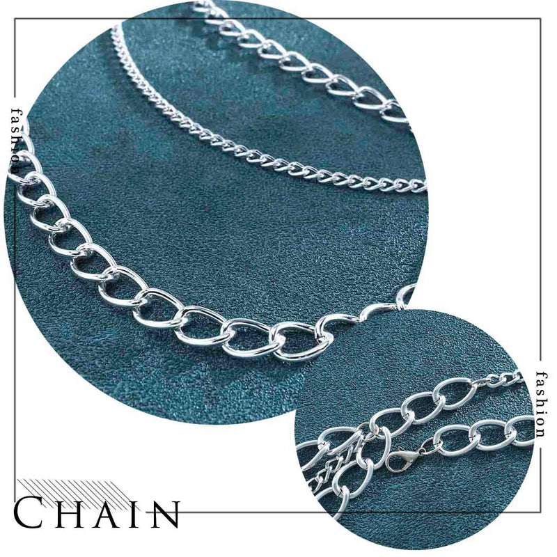 Simsly Body Chain alloy party Waist Chain Body Jewelry for Women and Girls. (Silver) - BeesActive Australia