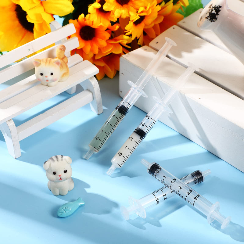 30 Pcs 3 ml Liquid Syringe Pet Feeding Plastic Syringes Dog Oral Medicine Food Measuring Syringe Tools for Cats Dogs Kitten Puppy Bunny Small Animals Newborn PET Easy Feeder Nursing Supplies - BeesActive Australia