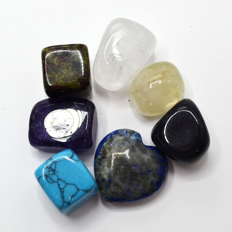Psychic Sisters - Crystal Set - 7 Different Gemstones - Reiki Cleansed & Energised (Sleep Well) Sleep Well - BeesActive Australia