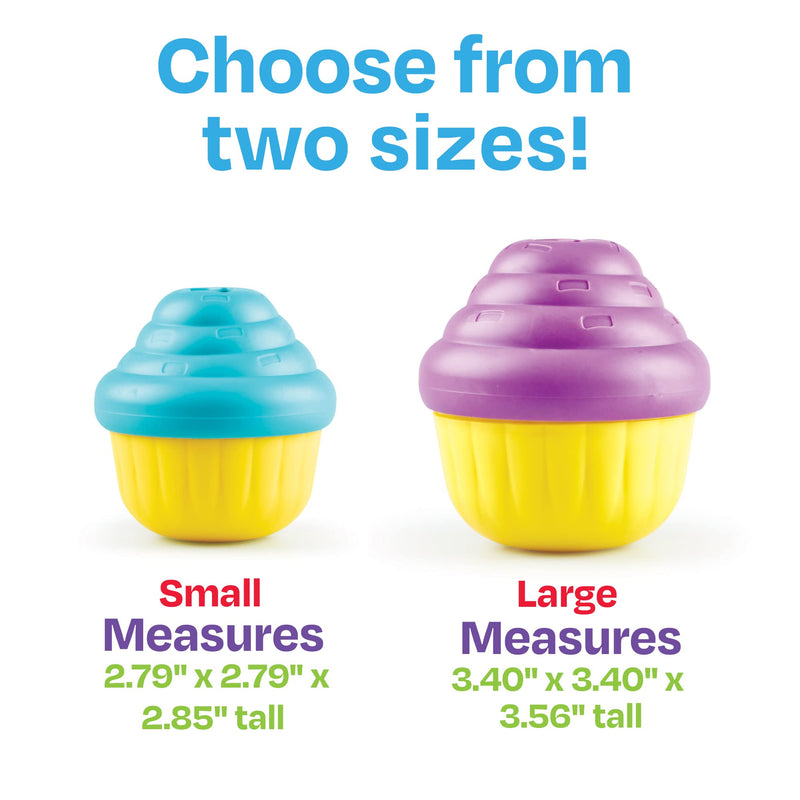 Brightkins Large Cupcake Treat Dispenser - 1 Piece Mental Stimulation Toys for Dogs, Treat Dispenser for Dogs, Multicolor - BeesActive Australia