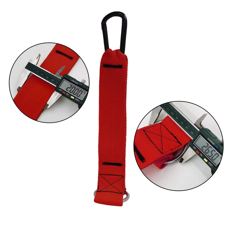 J Bryant Fitness Strap Loading Pin DIY Heavy Duty Strap for Olympic Weight Plates Pulley Cable Machine Attachment Home Gym Workout Equipment Use for LAT Pulldowns Red - BeesActive Australia