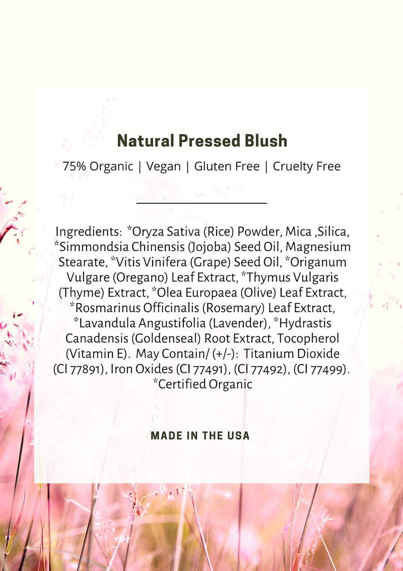 Mom's Secret 100% Natural Blush, Organic, Vegan, Gluten Free, Natural Pressed Blush, Cruelty Free, Made in the USA, 0.18 oz (Dusty Rose) Dusty Rose - BeesActive Australia