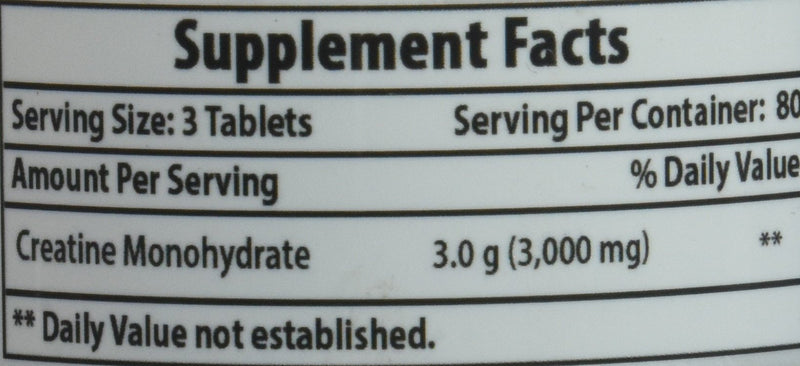 Best Naturals Creatine 1000 mg 240 Tablets - BeesActive Australia