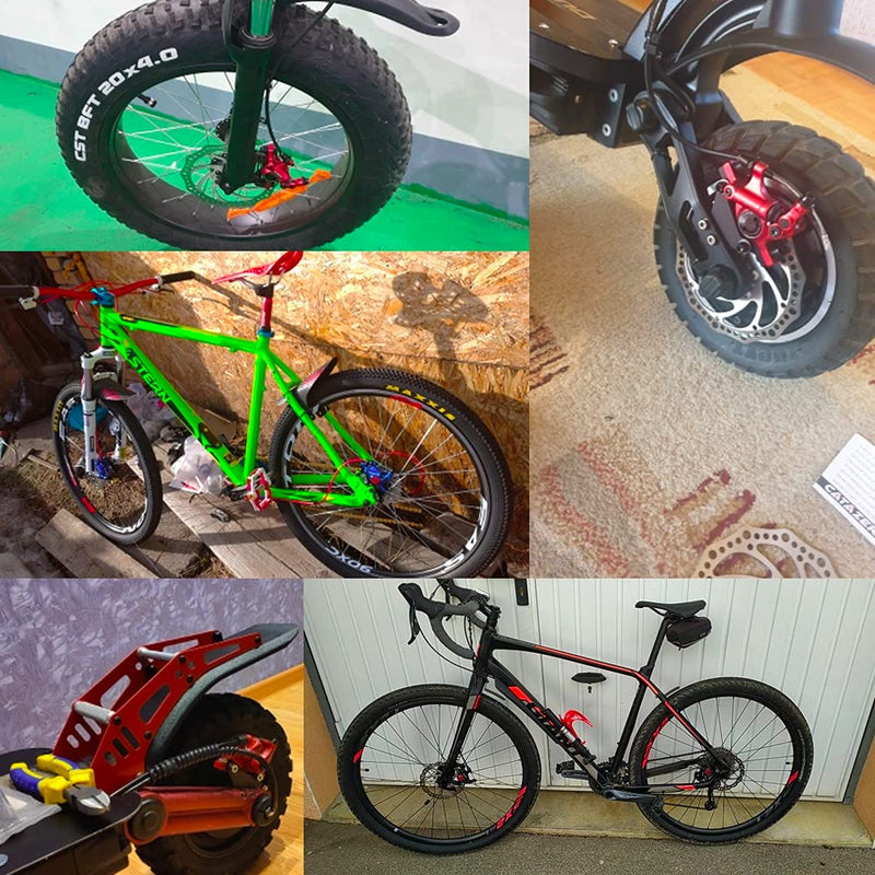 catazer MTB Road HB-100 MTB Road Line Pulling Hydraulic Disc Brake Calipers Front & Rear Mountain Bike Disc Brake E-Bike Disc Brake 1 Pair Black - BeesActive Australia
