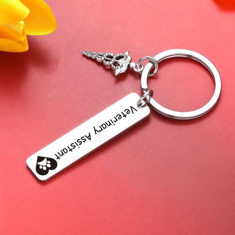 ZQEOU VET Keyring Veterinarian Assistant Keychain For Coworker Gift VET Tech Keychain Veterinarian Assistant Thank You Gift 1 Standard - BeesActive Australia