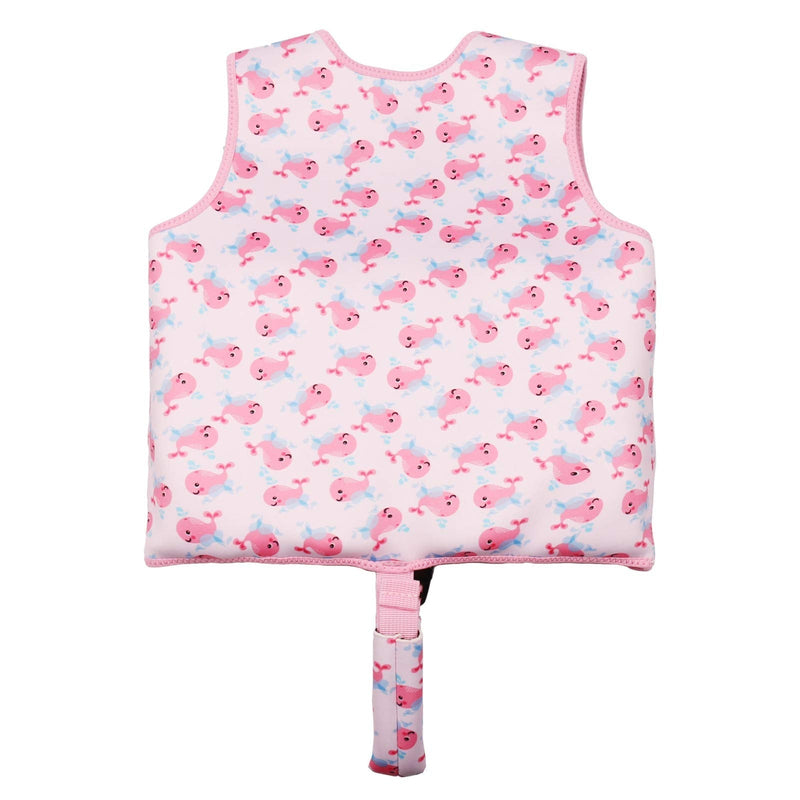 Boglia Kids Swim Vest, Floaties for Toddlers, Kid swimjacket Floation Swimsuit Swimwear with Adjustable Safety Strap for Unisex Children S(Age Recommend 1-3 Years) Whale Pink - BeesActive Australia