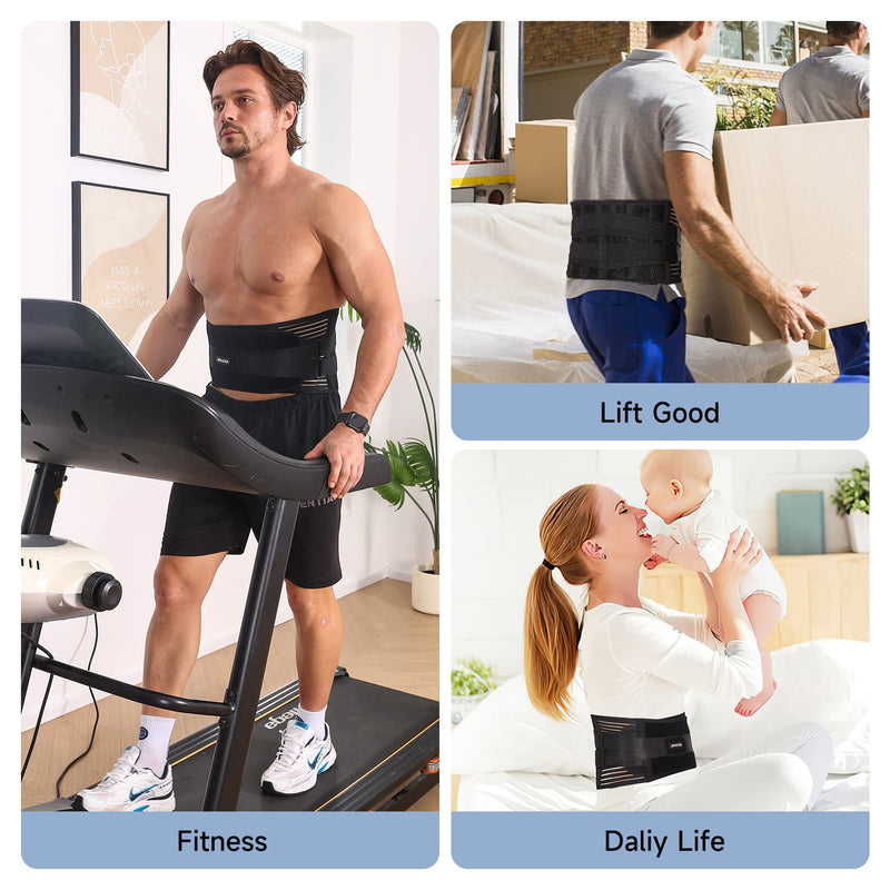 Bynccea Back Braces for Men and Women Relief from Back Pain, Breathable Back Support Belt for Heavy lifting, Lumbar Support Belt for Herniated Disc, Sciatica, Scoliosis M(29.5"-37.4") - BeesActive Australia
