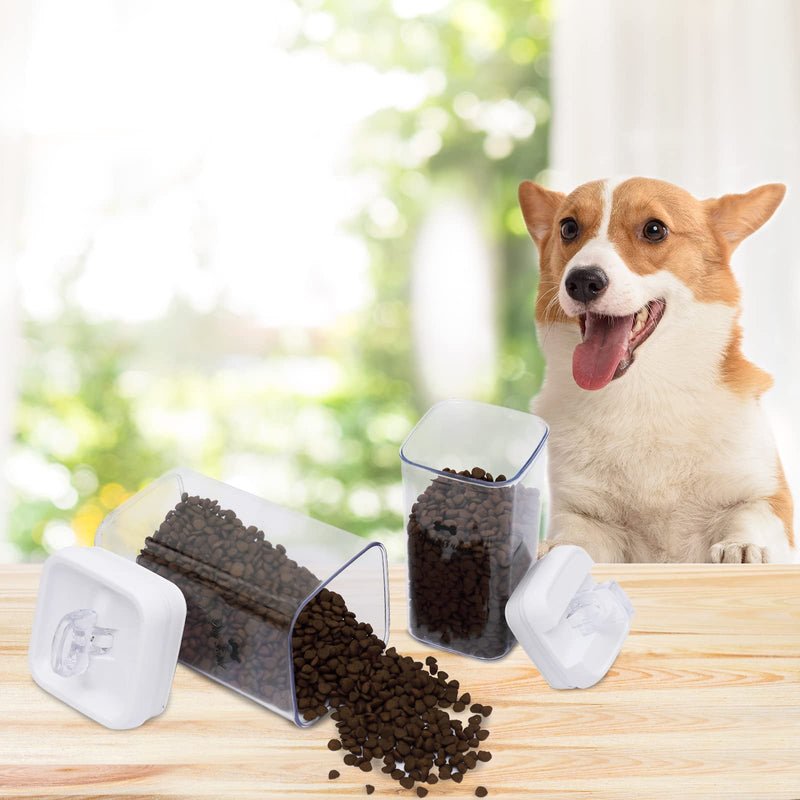 Dog Food and Treats Storage Container - Clear Plastic - Storage Canister Tins 2 Pack - BeesActive Australia