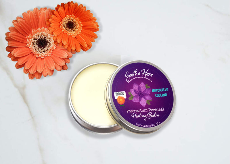 Postpartum Perineal Healing Balm by Soothe Hers | All Natural Pain Relief for New Moms | 2 oz - BeesActive Australia