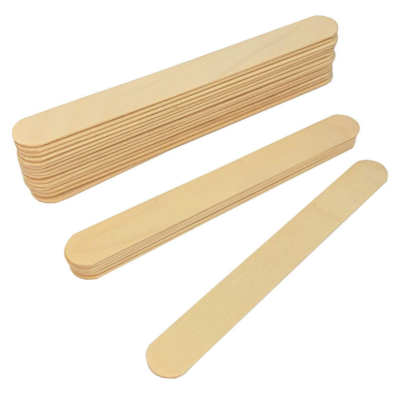 Pack of 100 Inksafe Wooden Waxing Spatulas Wax Applicator Sticks/Tongue Depressors for Hair Removal, Tattoo - BeesActive Australia