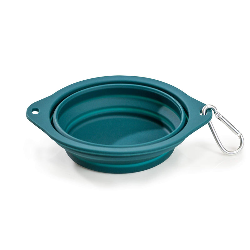 Ruff Products BarkBowl (800ml) - Collapsible Dog Bowl Dark Teal - BeesActive Australia