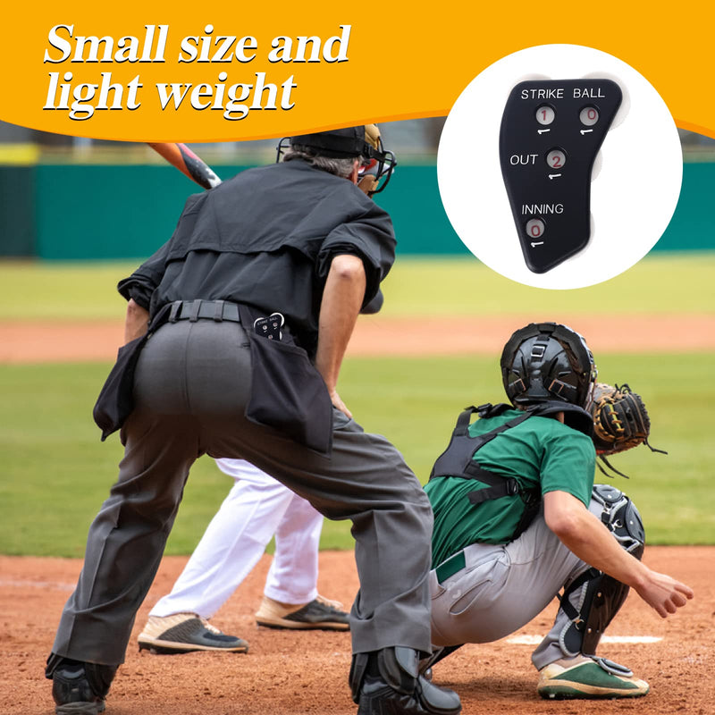 Vefungyan Umpire Indicator Baseball 4 Wheel: Umpire Counter Clicker and Whistle Outs Innings Balls and Strike Clicker for Softball - BeesActive Australia