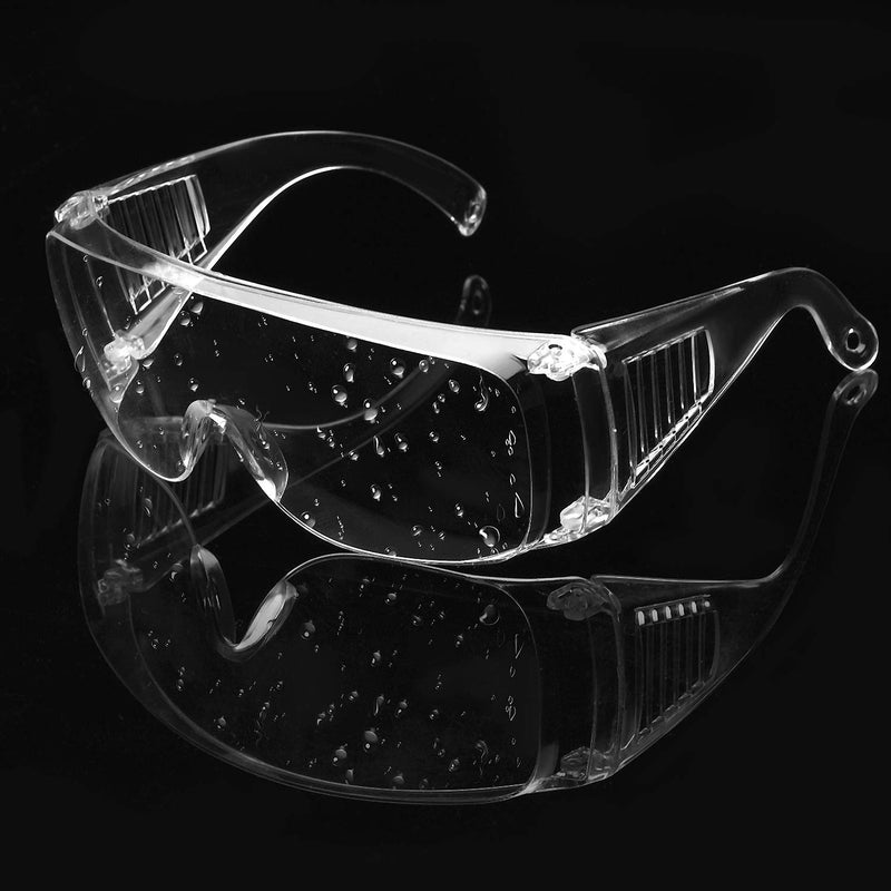 6 Packs Protective Polycarbonate Eyewear Clear Safety Goggles Anti-Fog Glasses with Impact Resistant Lens for Construction Laboratory Outdoor Eye Protection - BeesActive Australia