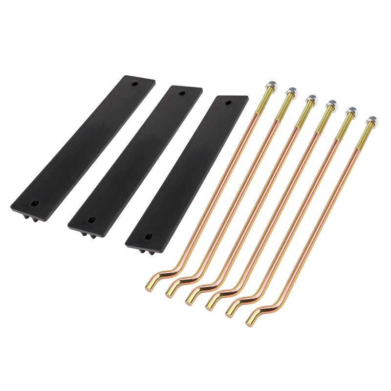 10L0L Golf Cart Battery Hold Down Plate and Rod Kit for Club Car DS & Carryall Electric Golf Carts 1998-2005 OEM# 101090801,1013683 3 - BeesActive Australia