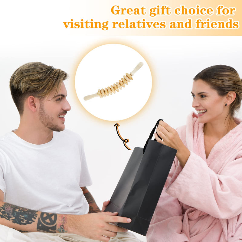 Whchiy Therapy Massager Roller Accessories Anti Cellulite Massage Roller Tool Massager Wooden Massage Tool Relax Tight Muscles for Body (Wood) Wood - BeesActive Australia