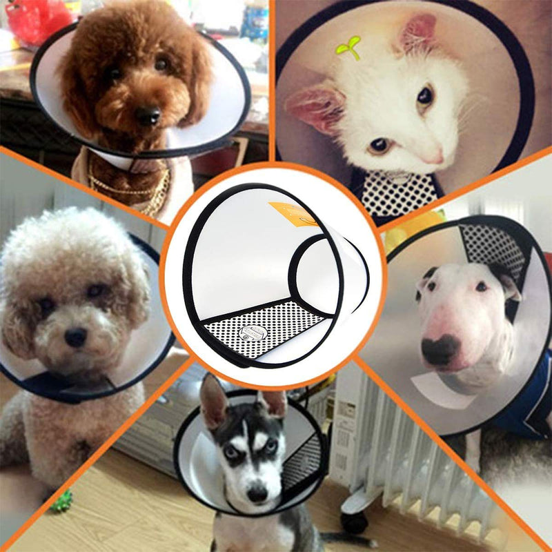 Bepets Cat Cone Collar, Pet Cone Cat Recovery Cone for Kitten Cone After Surgery Anti-Bite Lick Wound Medical, Protective Cat Head Cone Kitten Cone Collar Cat E Collar for Cats Kitty Rabbit (Small 6#) - BeesActive Australia