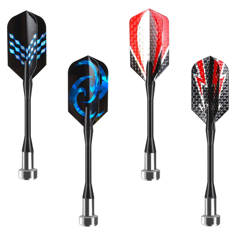 Accmor 12pcs Magnetic Darts, Replacement Dart Game Safety Plastic Darts, Magnetic Darts for Dartboard Red Black Blue-Modern - BeesActive Australia