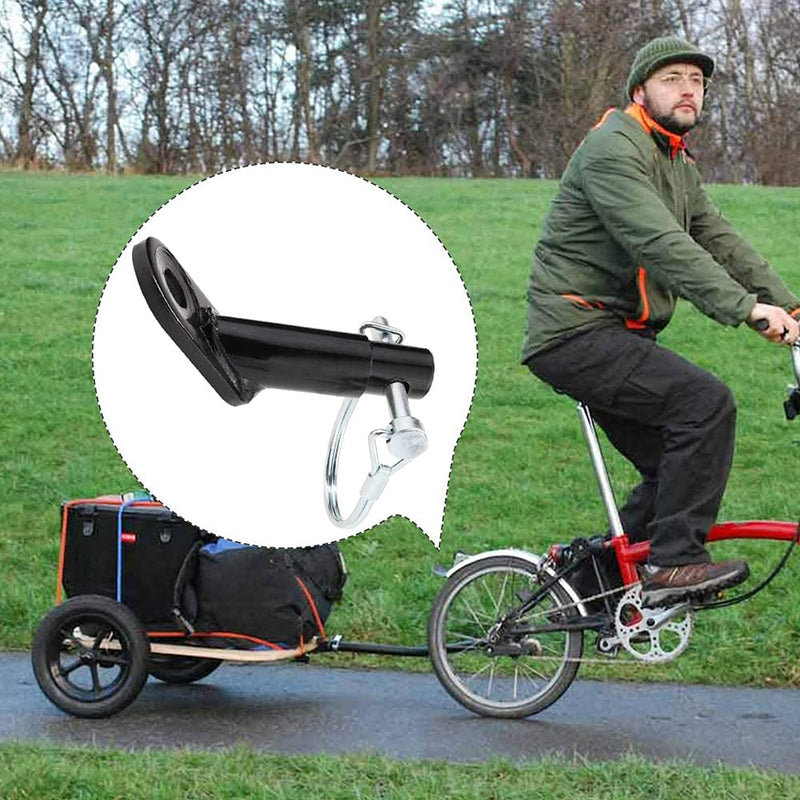 Bicycle Rear Racks Coupler Hitch Connector Attachment Angled Elbow for Instep & Schwinn Bike Trailers, Child, Cargo, Pet Bike Trailers Cycling Rear Carrier Mount Adapter Accessories Steel - BeesActive Australia