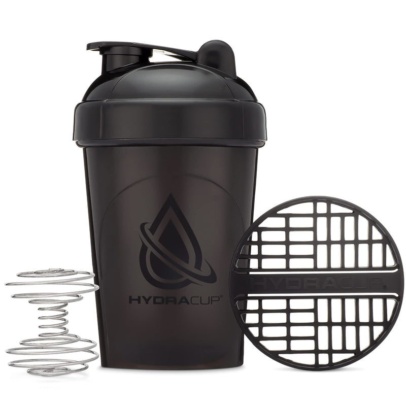 HydraCup [4 Pack] - 20oz Shaker Bottle for Protein Mixes, Barbell Blender Wire Whisk & Mixing Grid, Shaker Cup BPA Free 4 Pack Dark - BeesActive Australia